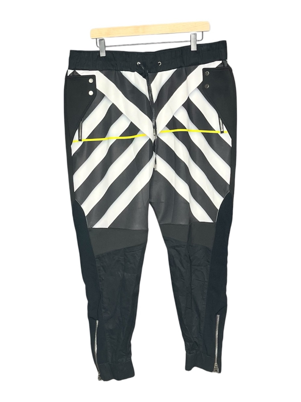 Vie+Riche Paris Multi Textured Graphic Track Pants Size 3XL